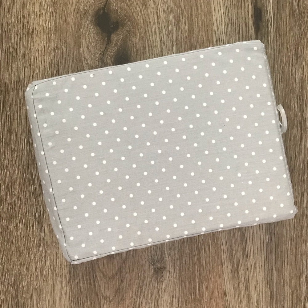 Target Gray and White Polka Dot Fitted Crib Sheet